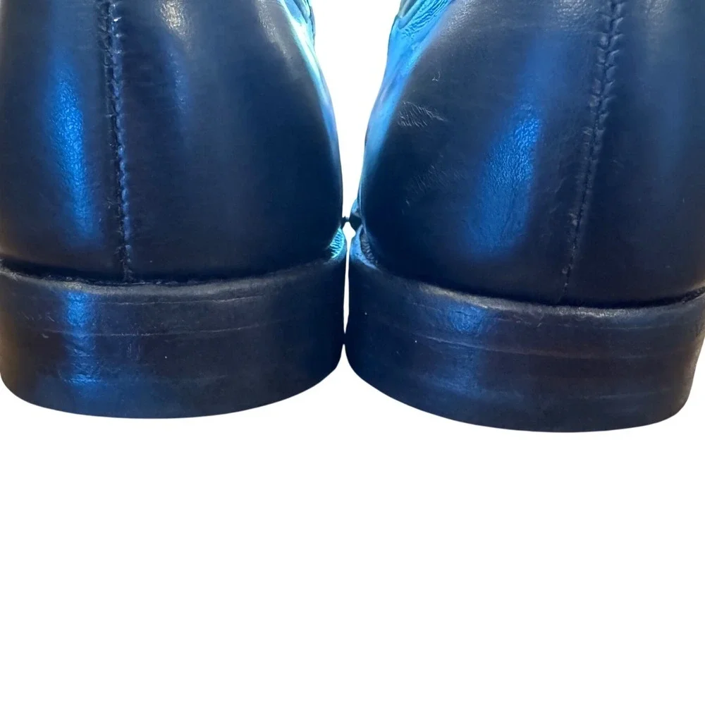 Allen Edmonds Hardwick Mens 8 E Black Leather Single Monk Strap Loafers 36759